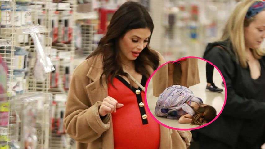 Hochschwangere Jenna Dewan: Baby im Bauch, Tochter am Boden