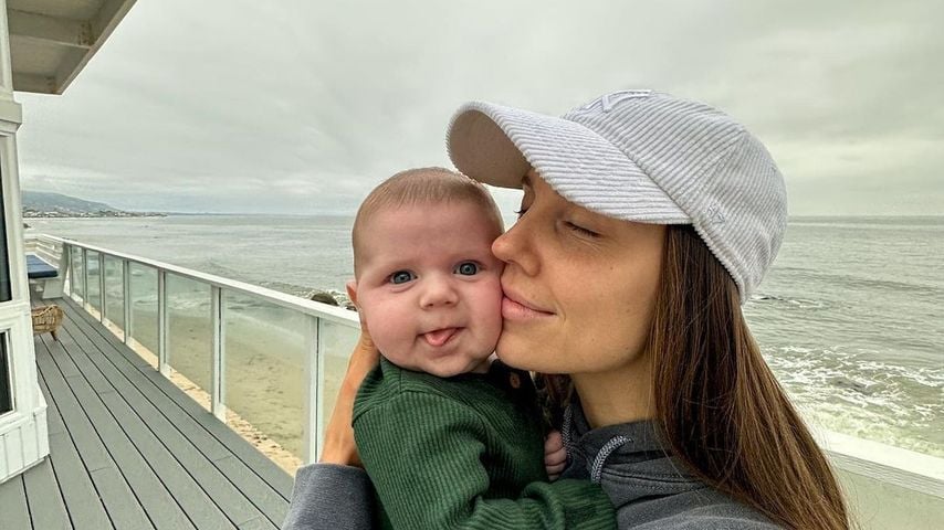 Jenna Johnson mit ihrem Sohn