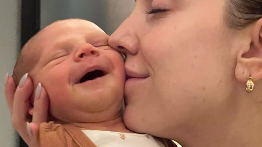 Jenna Johnson mit ihrem Sohn Rome