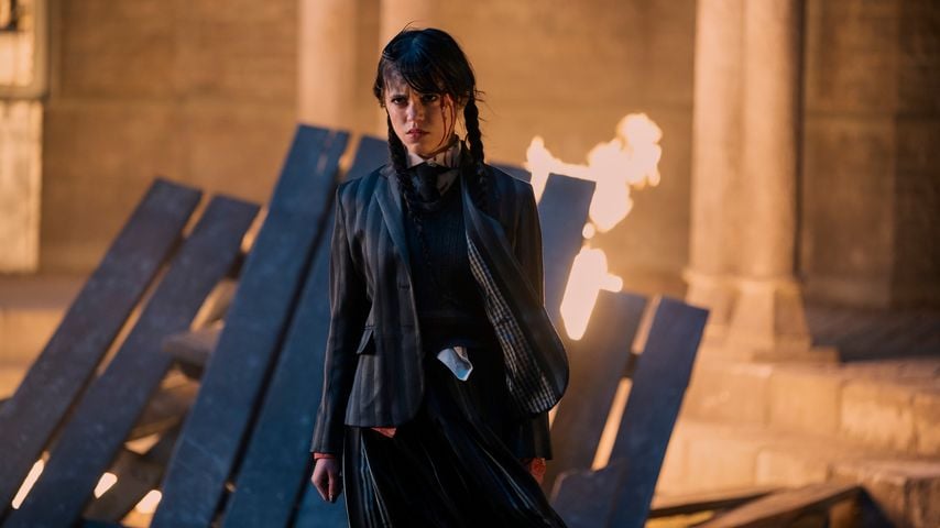 Jenna Ortega als Wednesday Addams in der Serie "Wednesday"