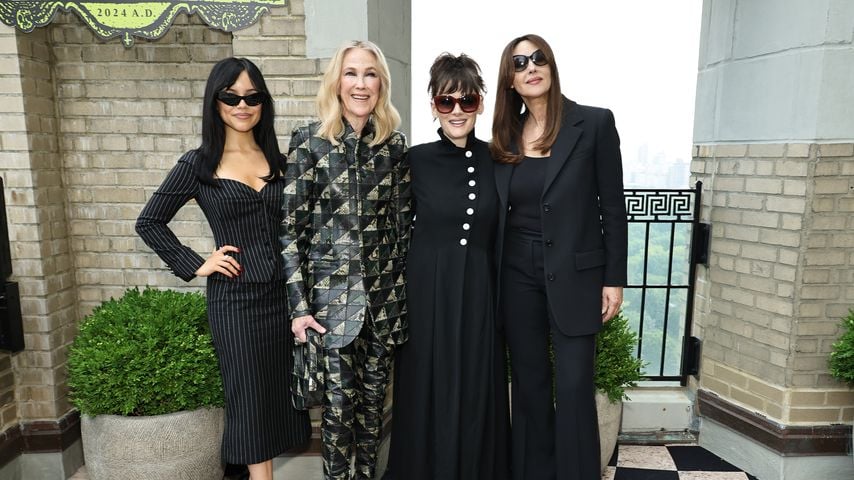 Jenna Ortega, Catherine O'Hara, Winona Ryder und Monica Bellucci im August 2024