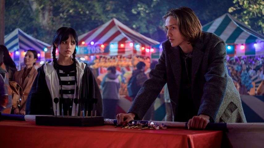"Wednesday"-Stars Jenna Ortega und Percy White in neuem Film