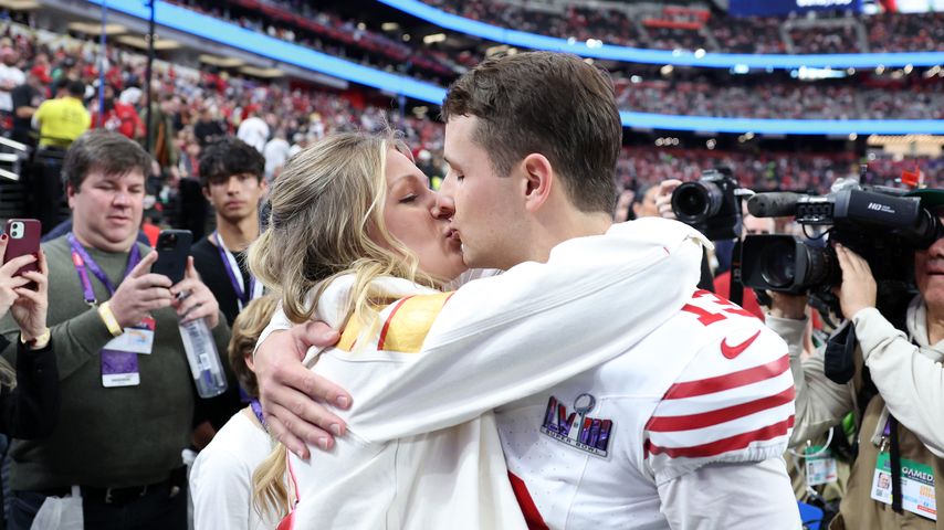 Jenna und Brock Purdy beim Super Bowl 2024
