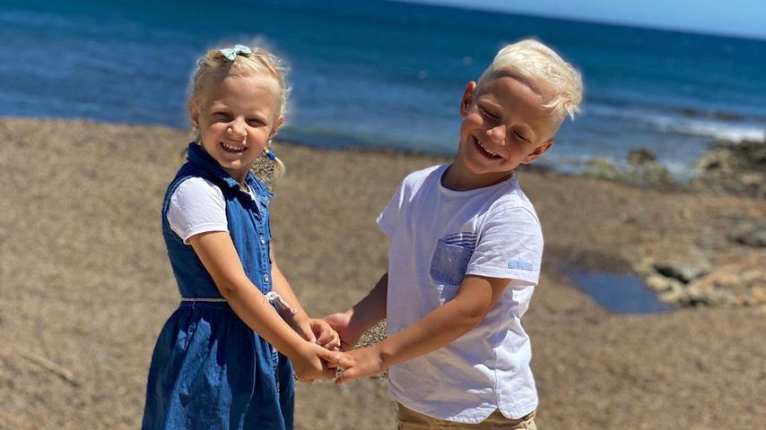 Jenna und Diego, die Kinder von Danni und Jens Büchner