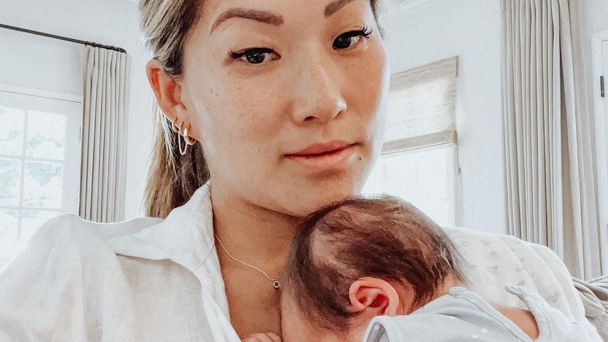 "Glee"-Darstellerin Jenna Ushkowitz mit ihrer Tochter Emma