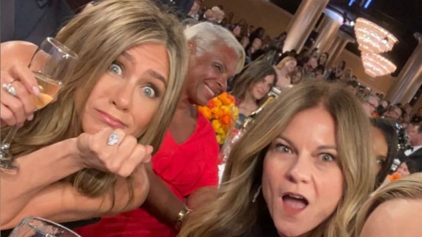 Jennifer Aniston, Kristin Hahn und Reese Witherspoon bei den Golden Globes 2020