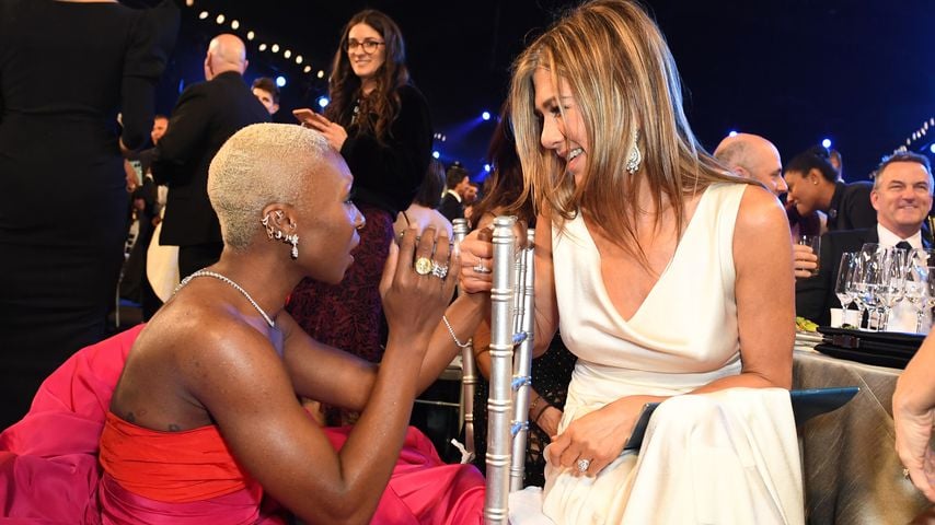 Jennifer Aniston und Cynthia Erivo bei den Screen Actors Guild Awards im Januar 2020
