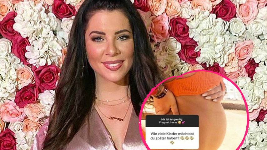 Echt Photoshop? Jenny Frankhauser scherzt mit Kugelbauch