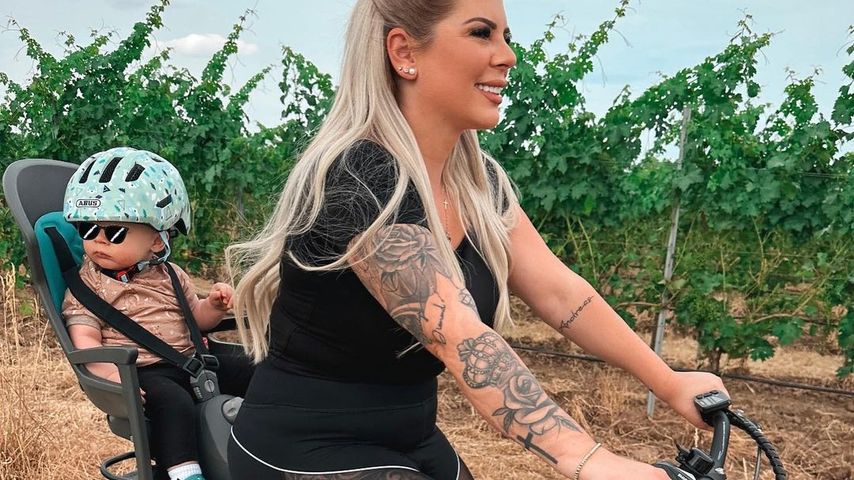Jenny Frankhauser mit ihrem Sohn Damian