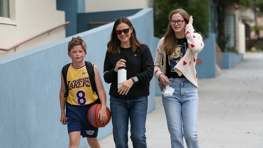 Jennifer Garner mit ihren Kids Violet Affleck und Samuel Affleck in Los Angeles, 2024