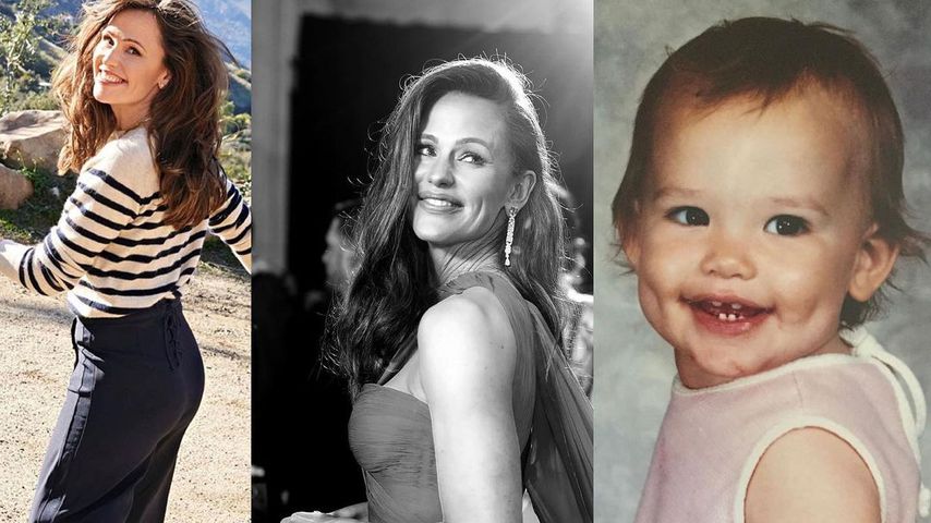 Collage: Throwback-Bilder von Jennifer Garner