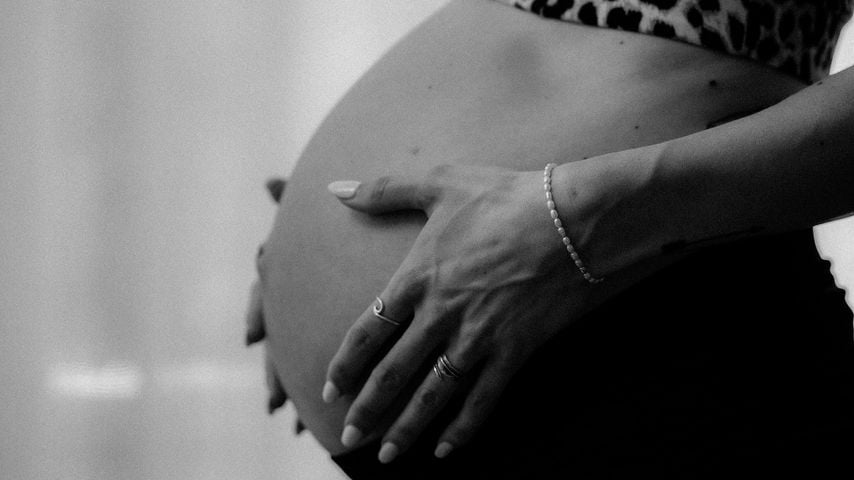 Jennifer Langes Babybauch
