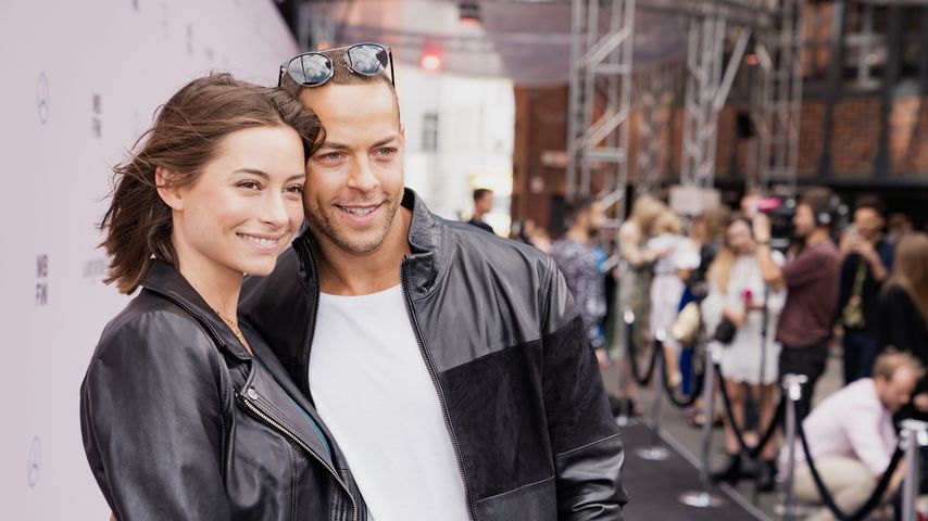 Jennifer Lange und Andrej Mangold bei der Mercedes-Benz Fashion Week 2019