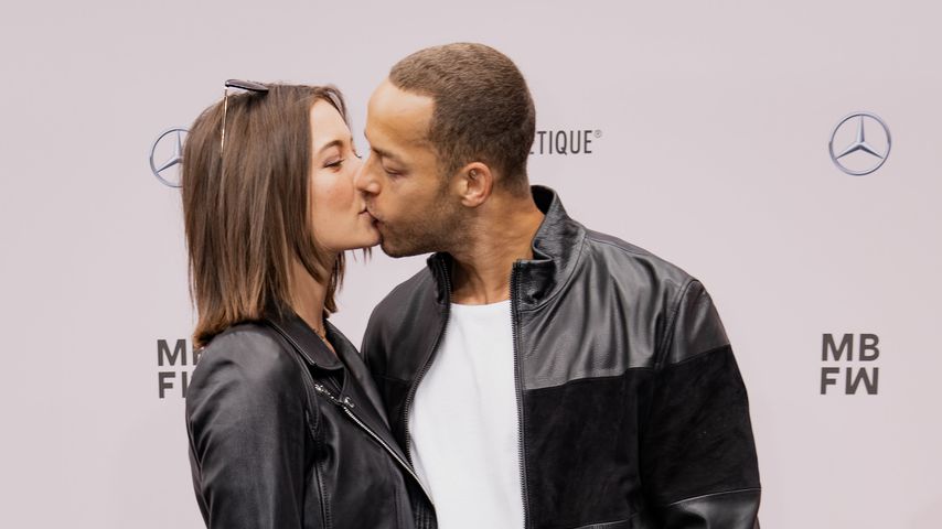 Jennifer Lange und Andrej Mangold bei der Mercedes-Benz Fashion Week 2019