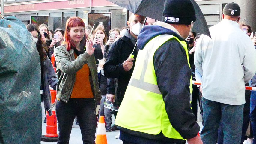 Jennifer Lawrence am Filmset
