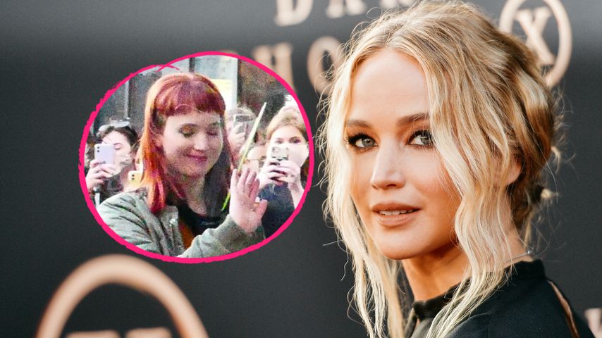 Erkannt? Jennifer Lawrence rockt rothaarige Fransen-Frise