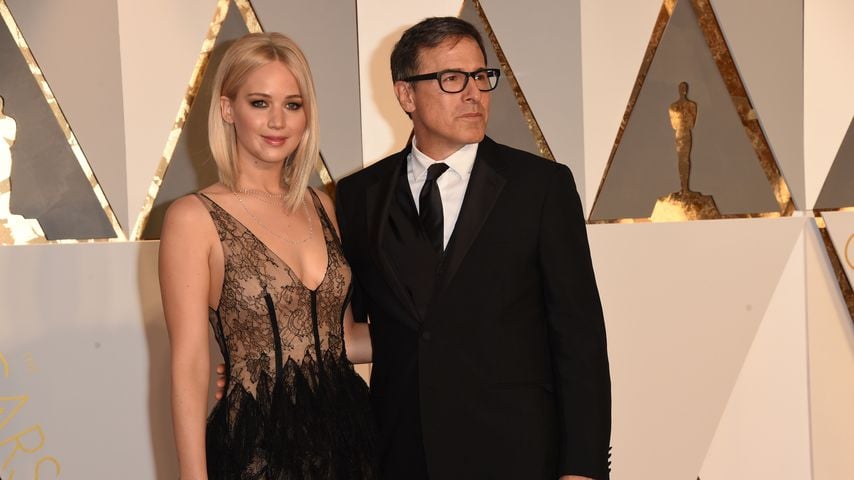 Jennifer Lawrence und David O. Russell bei den Oscars 2016