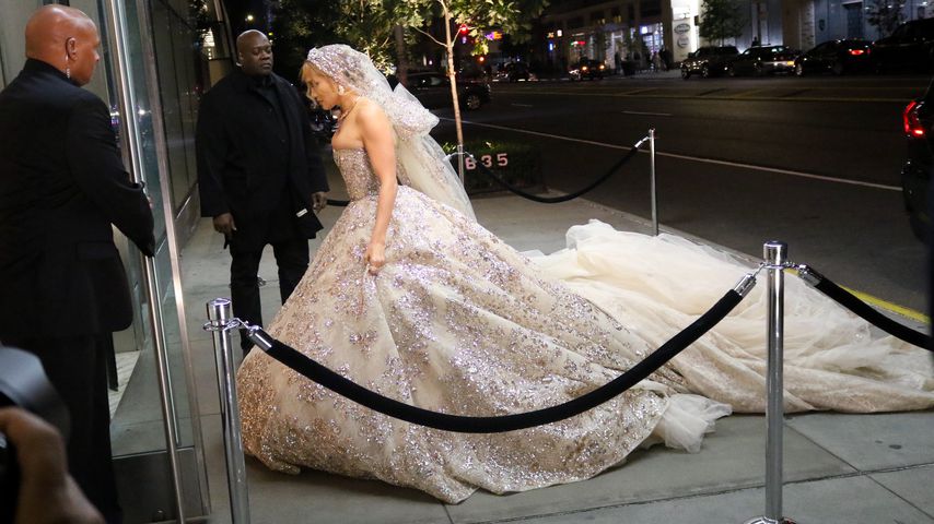 Jennifer Lopez am Filmset von "Marry Me"