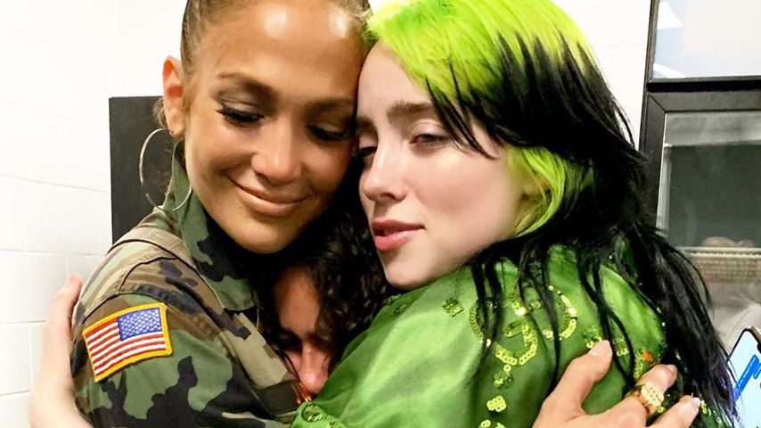 Jennifer Lopez und ihre Tochter Emme auf einem Konzert von Billie Eilish im März 2020