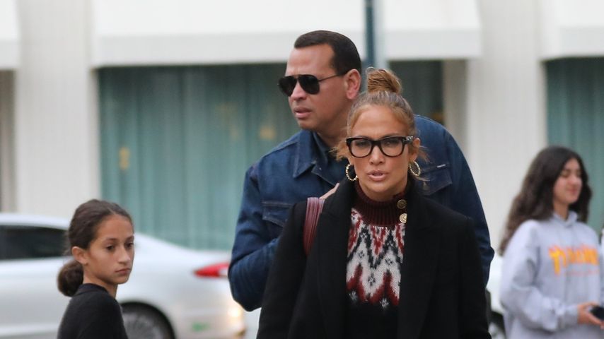 Jennifer Lopez, ihre Tochter Emme und ihr Verlobter Alex Rodriguez