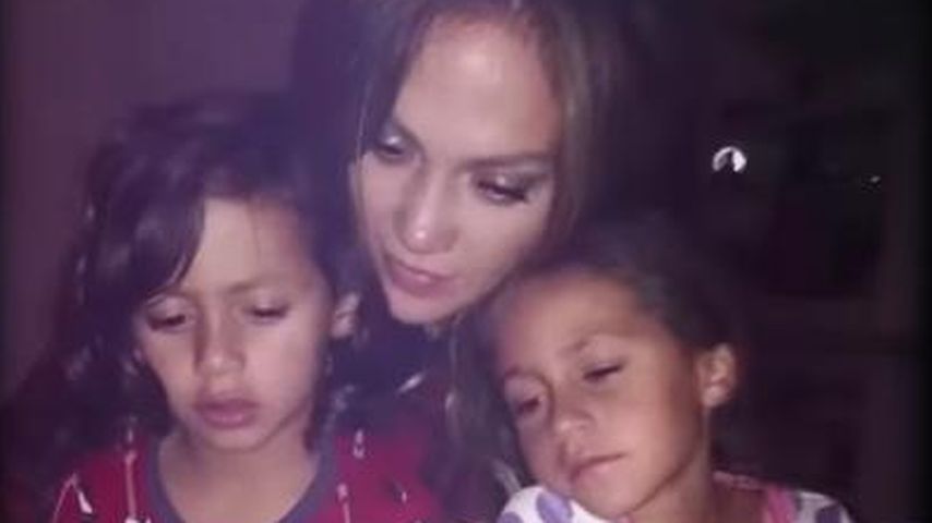 Maximilian David Muñiz, Jennifer Lopez und Emme Maribel Muñiz