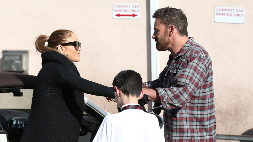 Jennifer Lopez, ihr Sohn Max und Ben Affleck in Los Angeles