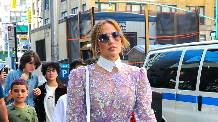 Jennifer Lopez, Emme Muniz und Seraphina Rose Affleck in New York