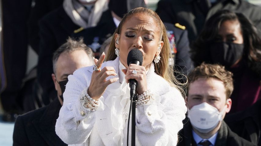 Jennifer Lopez bei der Vereidigungszeremonie von US-Präsident Joe Biden, 2021