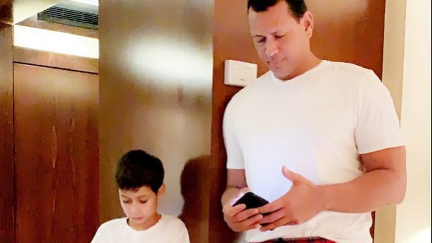 Jennifer Lopez' Sohn Max und Alex Rodriguez