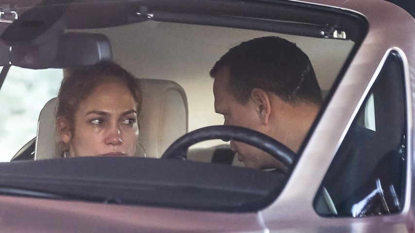 Jennifer Lopez und Alex Rodriguez im Auto, Januar 2020