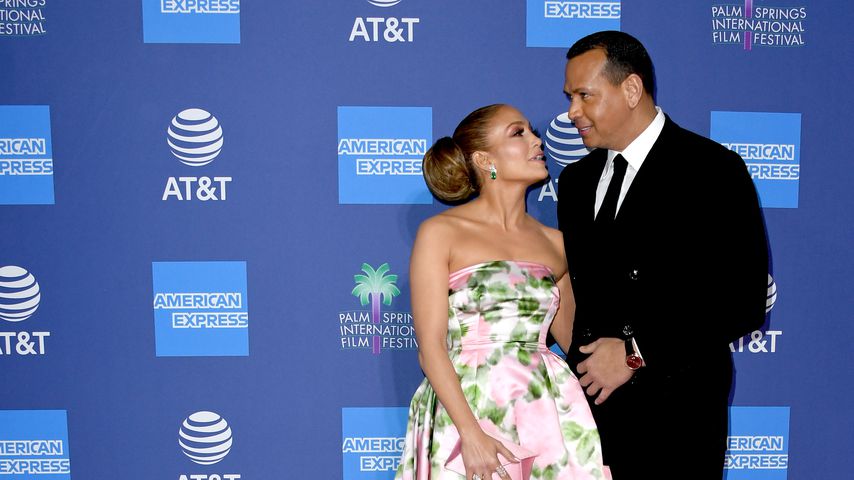 Jennifer Lopez und Alex Rodriguez im Januar 2020 in Palm Springs