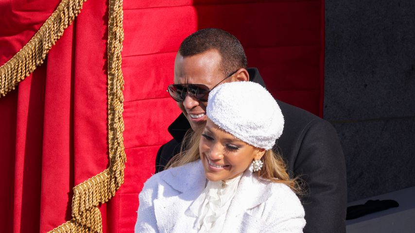 Jennifer Lopez und Alex Rodriguez im Januar 2021 in Washington D.C.