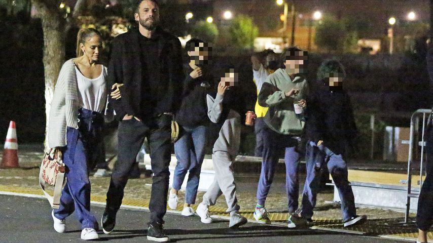 Jennifer Lopez und ihre Kinder mit Ben Affleck, September 2021