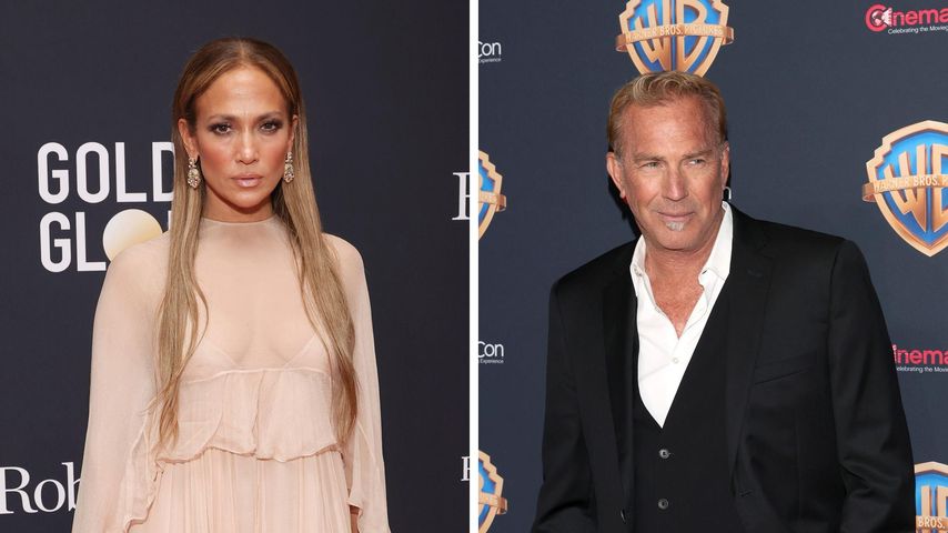 Collage: Jennifer Lopez und Kevin Costner