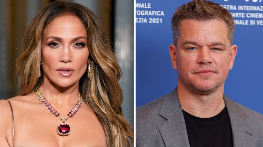 Sehr inniges Gespräch: J.Lo und Matt Damon halten Händchen