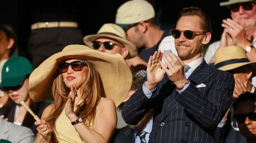 Wimbledon-Moment: Jennifer Lopez lacht mit Tom Hiddleston