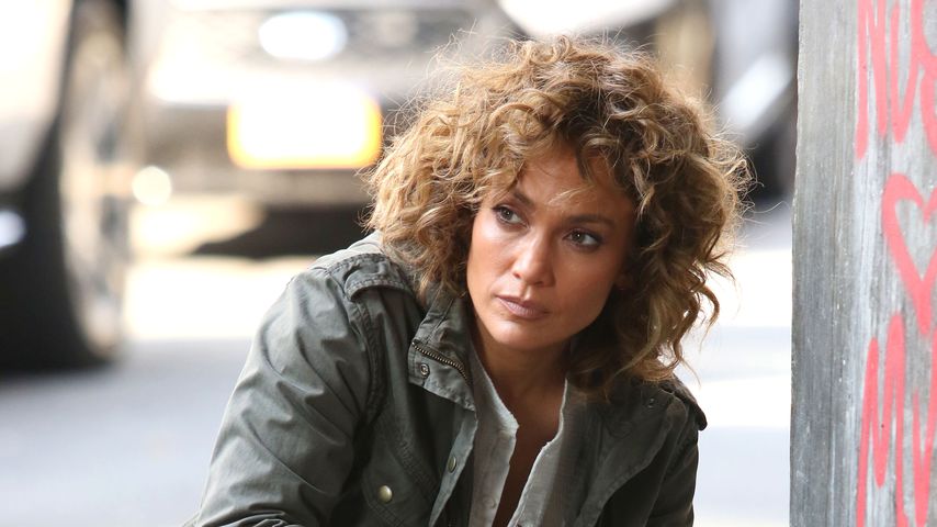 Jennifer Lopez während der Dreharbeiten zu "Shades of Blue"