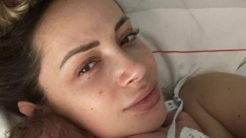 Jennifer Saro mit ihrem Baby, Mai 2022