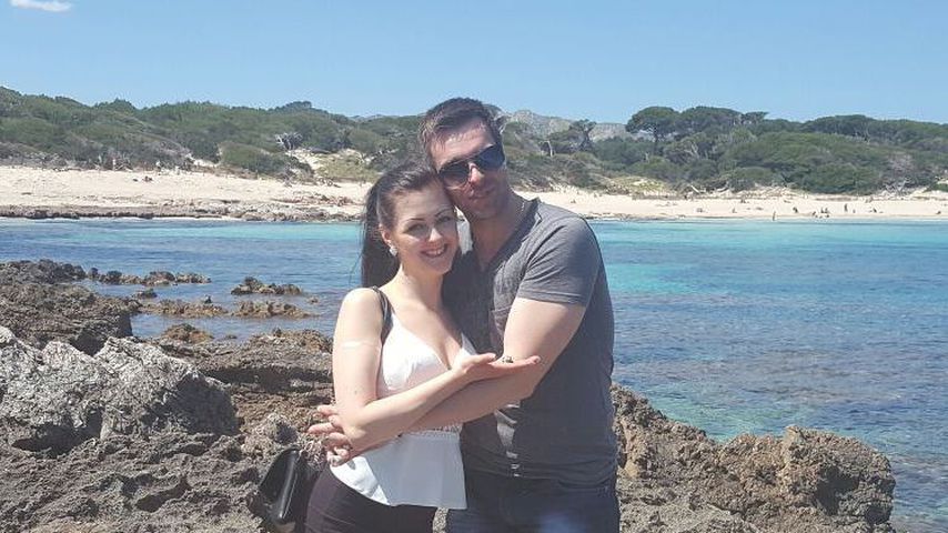 Jenny Büchner mit ihrem Freund Benjamin