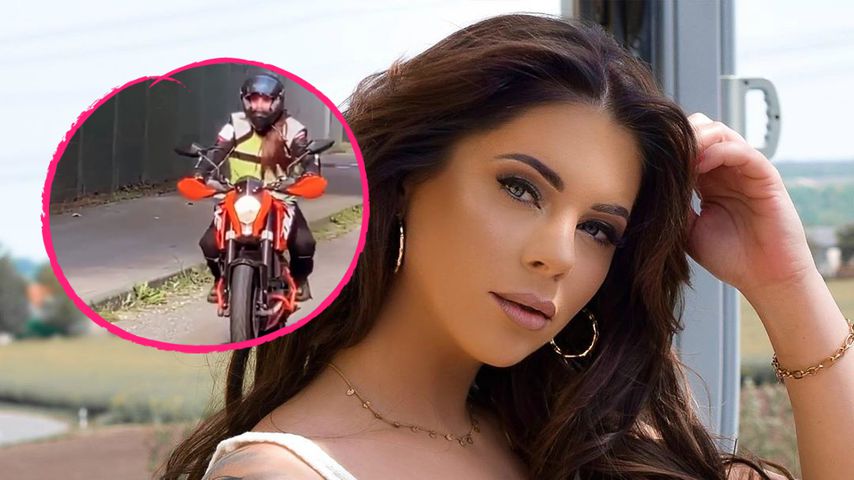Heiße Biker-Braut: Jenny Frankhauser fährt jetzt Motorrad!
