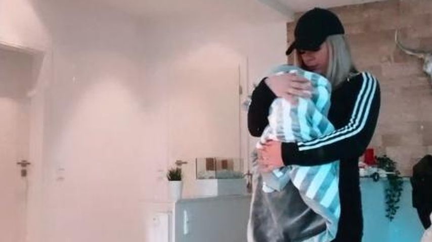 Jenny Frankhauser mit ihrem Sohn Damian