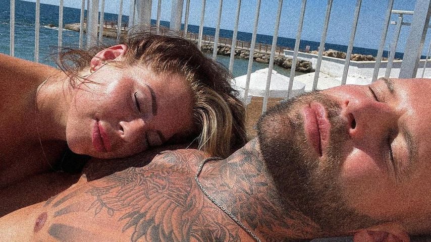 Jenny Frankhauser und ihr Freund Steffen im September 2021