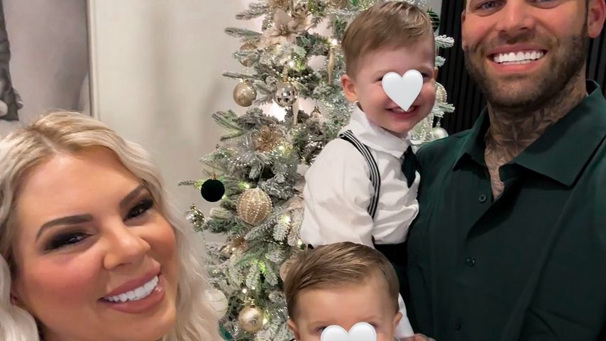 Jenny Frankhauser, Steffen König und ihre Kinder im Dezember 2024