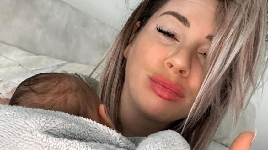 Jenny Frankhauser mit ihrem Sohn