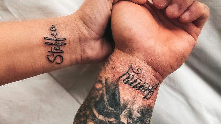 Jenny Frankhauser und ihr Freund Steffen