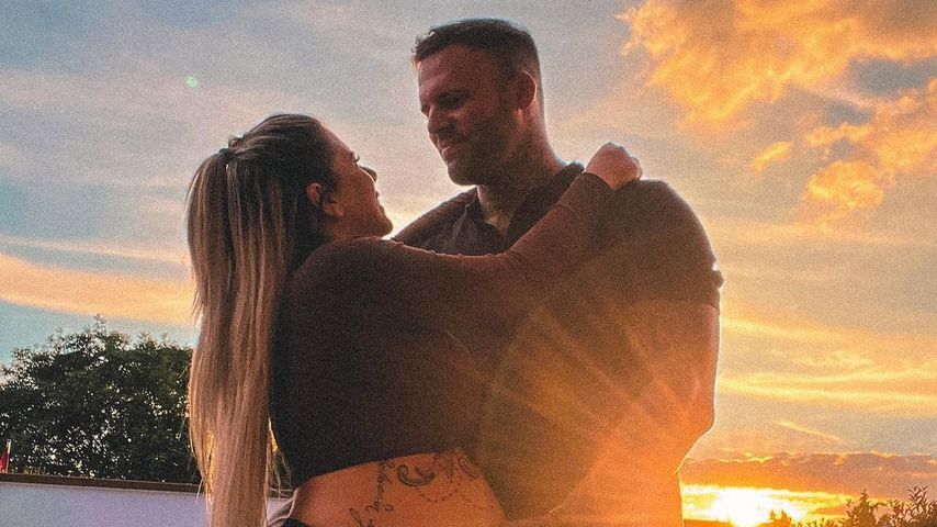 Jenny Frankhauser mit ihrem Freund Steffen König im Juli 2022