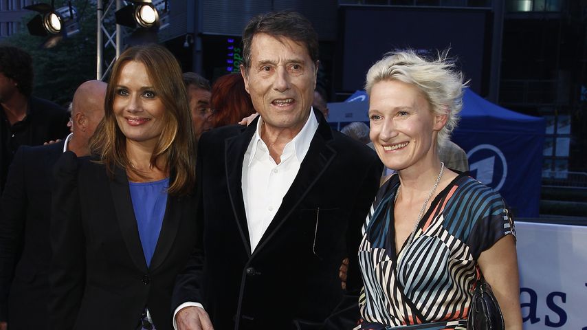 Jenny Jürgens mit ihrem Vater Udo und ihrer Halbschwester Sonja im September 2011 in Berlin