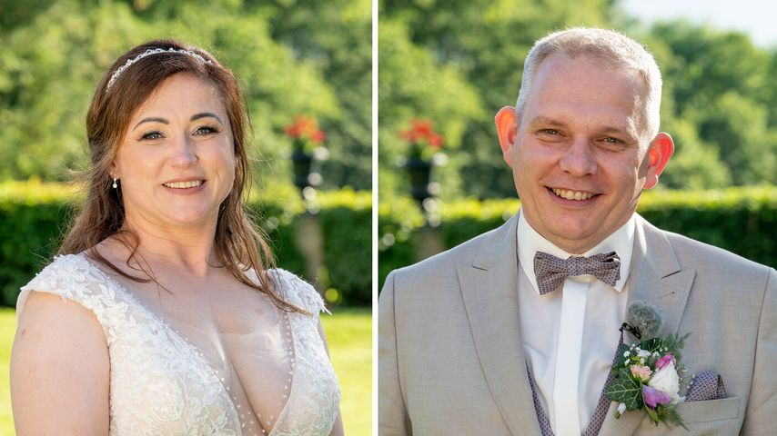 Collage: Jenny und Martin, "Hochzeit auf den ersten Blick"-Match