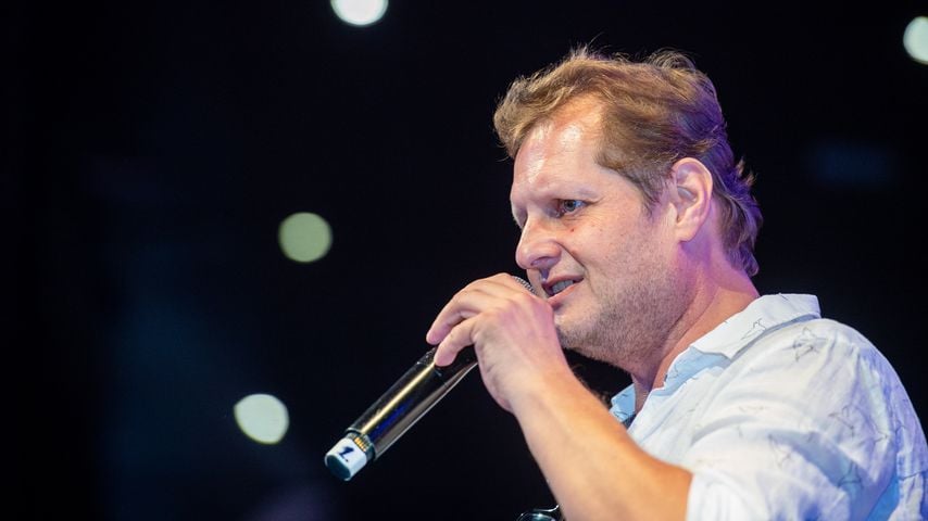 Jens Büchner bei einem Auftritt im Megapark auf Mallorca