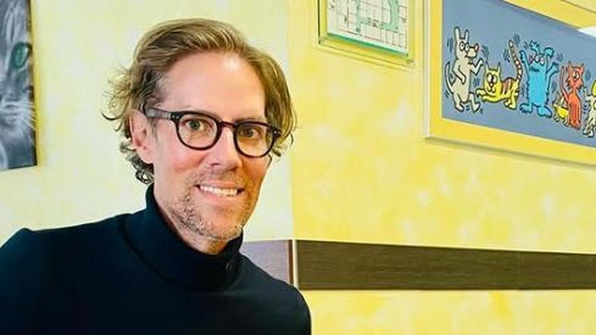 Jens Hilbert mit Hündin Pebbles